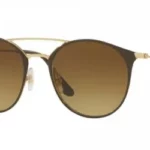 Ray-Ban RB3546 9009/85 52 Brown and Gold Gradient Lenses Sunglasses