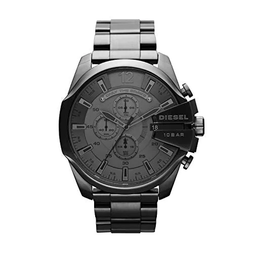 Diesel Herren Chronograph Quarz Uhr mit Edelstahl Armband DZ4282
