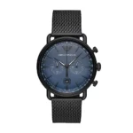 Emporio Armani Herren Chronograph Quarz Uhr mit Edelstahl Armband AR11201