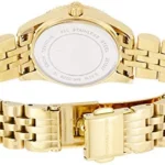 Michael Kors Damen Analog Quarz Uhr mit Edelstahl beschichtet Armband MK3229