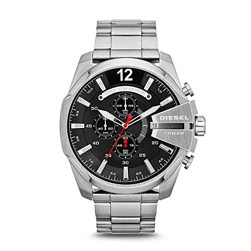 Diesel Herren Chronograph Quarz Uhr mit Edelstahl Armband DZ4308