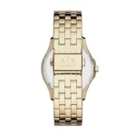 Armani Exchange Damen Analog Quarz Uhr mit Edelstahl Armband AX5216