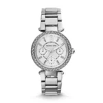 Michael Kors Damenuhr MK5615 MINI PARKER, 33mm Gehäusegröße, Multifunktionswerk, Edelstahlarmband