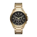 Armani Exchange Herren Chronograph Quarz Uhr mit Edelstahl Armband AX2611