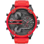 Diesel Herren Analog Quarz Uhr mit Edelstahl Armband DZ7370