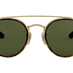 Ray-Ban Round Double Bridge Sonnenbrille RB3647N 001 unpolarisiert