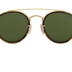 Ray-Ban Round Double Bridge Sunglasses RB3647N 001 unpolarized