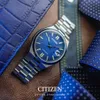 Citizen Tsuyosa Automatic Herrenuhr NJ0151-88L Edelstahl Blau