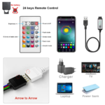 USB-RGB-LED-Strip mit App- und Fernbedienung