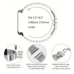 Edelstahlarmband für Apple Watch, verstellbar