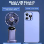 Mini-Handventilator faltbar mit USB und 5 Stufen