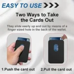 Magnetischer Kartenhalter aus PU-Leder für iPhone