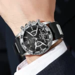 4-teiliges Herren-Set mit Quarzuhr und Schmuck