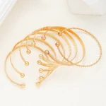 7-teiliges Armband-Set in Goldoptik