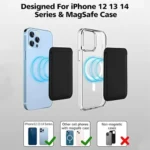 Magnetischer Kartenhalter aus PU-Leder für iPhone