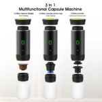 Tragbare 3-in-1 Espressomaschine mit USB-C