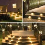 Solar-Deckleuchte für Zaun, Stufen und Wege