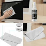 Display-Reinigungsset mit Spray und Mikrofasertuch