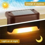 Solar-Deckleuchte für Zaun, Stufen und Wege