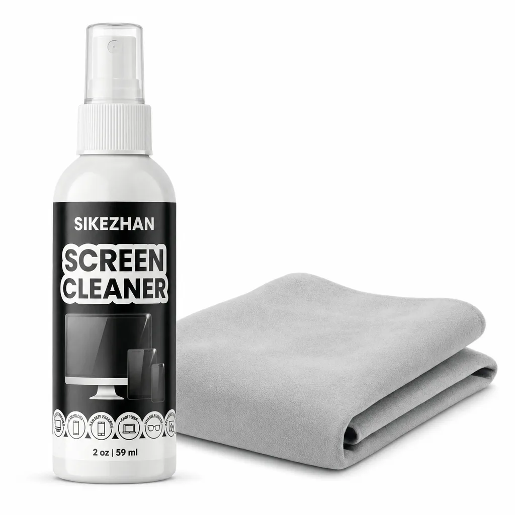 Display-Reinigungsset mit Spray und Mikrofasertuch