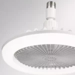 Detail der seitlichen Form und Halterung des E27 Deckenventilators