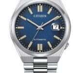 Citizen Tsuyosa Automatic Herrenuhr NJ0151-88L Edelstahl Blau