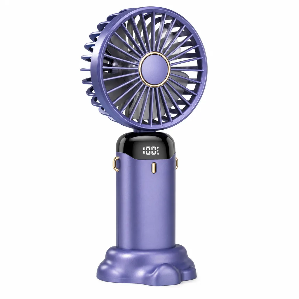 Mini-Handventilator faltbar mit USB und 5 Stufen